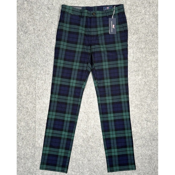 Vineyard Vines Other - Vineyard Vines Mens Blackwatch Breaker Pant Charleston Green Size 30x32 New